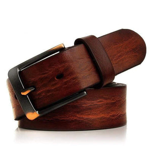 Genuine Leather Belts Men Luxury Brand Designer High Quality Business Strap Male Wide Pin Buckle For Jeans