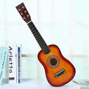 Planet Gates red brown / 30 Inches 23-inch Guitar Children's Performance Small Acoustic Guitar Instrument Entry-level Acoustic Guitar Musical Instrument Gift AGT08