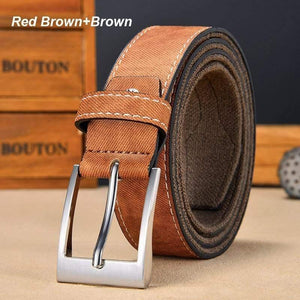 Denim Belt For Jeans Men Casual Canvas Designer Belts High Quality 3.5 CM Width Patchwork Strap Drop Shipping
