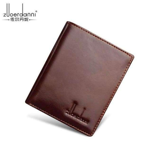 Planet Gates Red brown Thin Wallet Men Small Wallets Quality leather Short Purse Male Luxury Vintage Card Holder Cowhide Purses Retro New