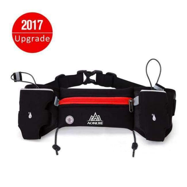 Planet Gates red C / China Runing waist bags Sports Hydration Belt Bottle Holder Fanny Pack Marathon Running Reflective Adjustable Waist Belt Bags