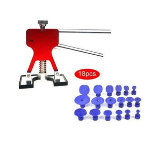 Planet Gates Red Car Body Dent Repair Tools Dent Removal Puller With 18 Tabs Strong Suction Cup Paint Dent Repair Lifter Tool