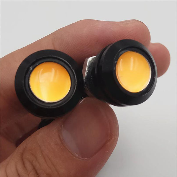 Planet Gates Red Car Flashing 10PCS/Lot 12V LED 18mm Eagle Eye Light High Power lamp Daytime Running Light parking Reverse Fog bulb Backup DRL