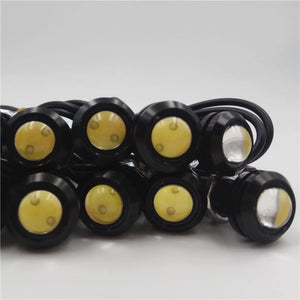 Planet Gates Red Car Flashing 10PCS/Lot 12V LED 18mm Eagle Eye Light High Power lamp Daytime Running Light parking Reverse Fog bulb Backup DRL