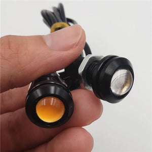 Planet Gates Red Car Flashing 10PCS/Lot 12V LED 18mm Eagle Eye Light High Power lamp Daytime Running Light parking Reverse Fog bulb Backup DRL