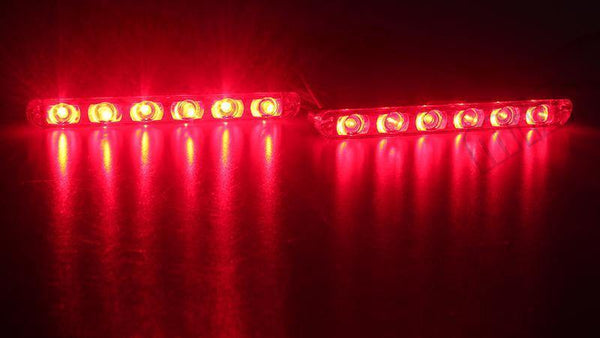 Planet Gates Red Car Truck Emergency Light Flashing Firemen Lights 4*6 Led Car-Styling Ambulance Police Light Strobe Warning Light DC 12V