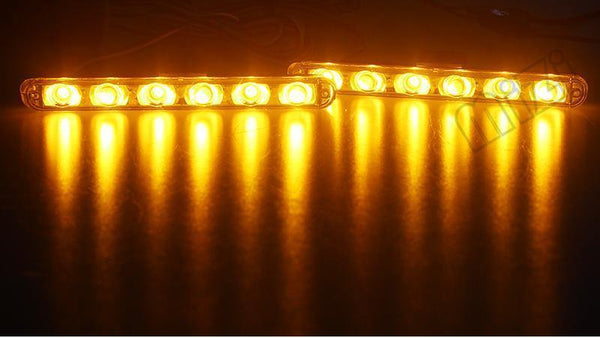 Planet Gates Red Car Truck Emergency Light Flashing Firemen Lights 4*6 Led Car-Styling Ambulance Police Light Strobe Warning Light DC 12V