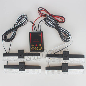 Planet Gates Red Car Truck Emergency Light Flashing Firemen Lights 4*6 Led Car-Styling Ambulance Police Light Strobe Warning Light DC 12V