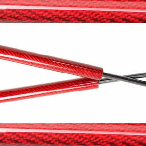 Planet Gates red carbon fiber Citroen C2 2003-2009 Front Hood modify Gas Spring Carbon Fiber Lift Supports Struts Rod Shocks
