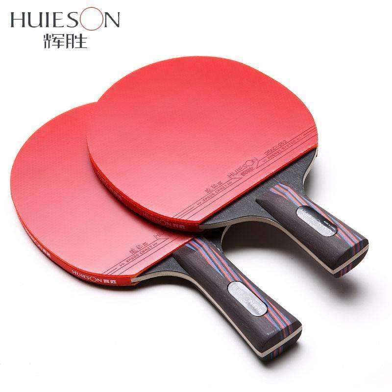 Planet Gates Red Carbon Fiber Table Tennis Racket Double Face Pimples-in Racket Rubber Table Tennis Bat with Bag Top Recommended