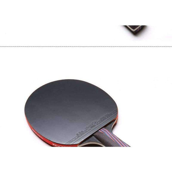 Planet Gates Red Carbon Fiber Table Tennis Racket Double Face Pimples-in Racket Rubber Table Tennis Bat with Bag Top Recommended
