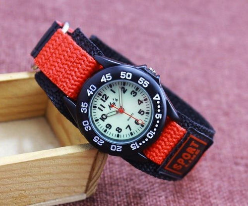 Planet Gates red Cartoon Watch Fashion Children Boys Kids Students Nylon men Sports Watches Analog watch Relogio