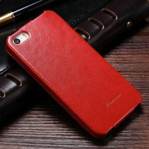 Planet Gates Red case Flip PU Leather Case for iPhone 5s 5 S SE Retro Back Cover Coque with Fashion Logo Phone Bag Cases For iPhone 5 5SE Luxury