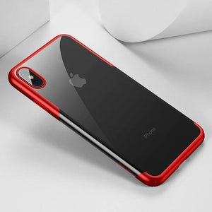 Planet Gates Red Case / For iPhone Xs 5.8 Baseus For iPhone X Xs Case Luxury Plating Hard Plastic Phone Case For iPhone Xs XR XS Max 2018 Cases Thin Back Cover Coque