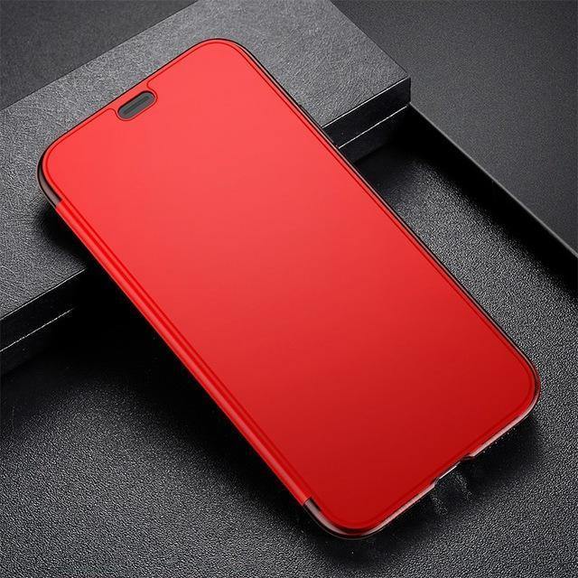 Planet Gates Black Case / For iPhone Xs 5.8 Baseus Luxury Tempered Glass Filp Case For iPhone Xs Xs Max 2018 Chic Full Coverage Protective Phone Case For iPhone Xs XR Cover