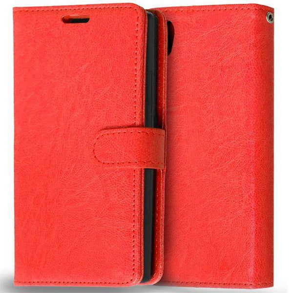 Planet Gates Red Case for Lenovo P70 Cover Luxury Wallet Leather Flip Phone Case For Lenovo P70 P70-A P70T P70-T P 70 Case With Card Slot Holder