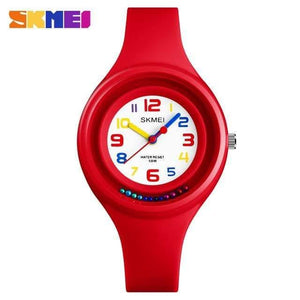 Planet Gates Red Casual Watches Children Watch Quartz Kids Watches Anti-Freeze Children Clock Boy Girl Kid Wristwatches