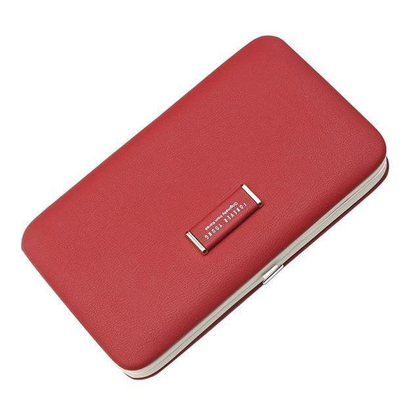 Planet Gates Red Cell Phone Box Women Wallet Large Capacity Leather Wristband Clutch Wallet Female Fashion Ladies Long Purse HOT