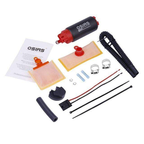 Planet Gates Red / China 340LPH E85 Compatible High Flow Fuel Pump "Replace Walbro 255LPH GSS342" For Honda Civic Accord Elantra Chevrolet Dodge