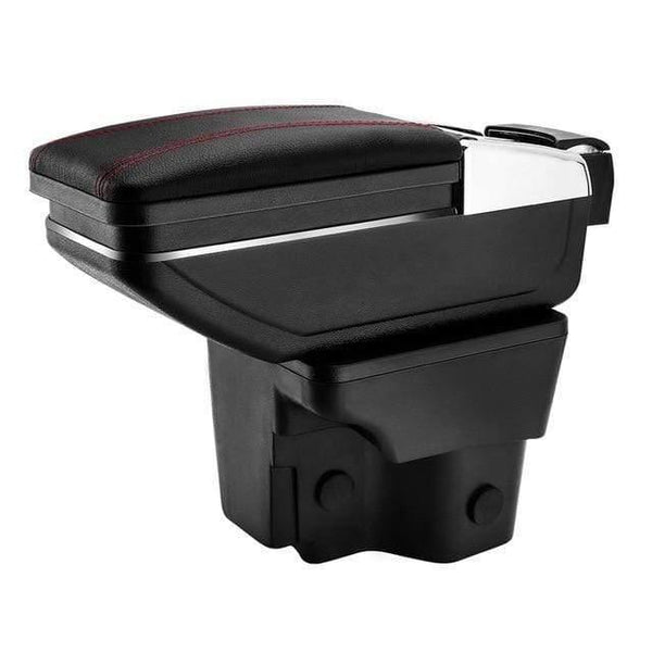 Planet Gates Red / China Armrest Box For Kia Rio 3 2011-2016 PU Leather Central Container Storage Box Car Styling Accessories