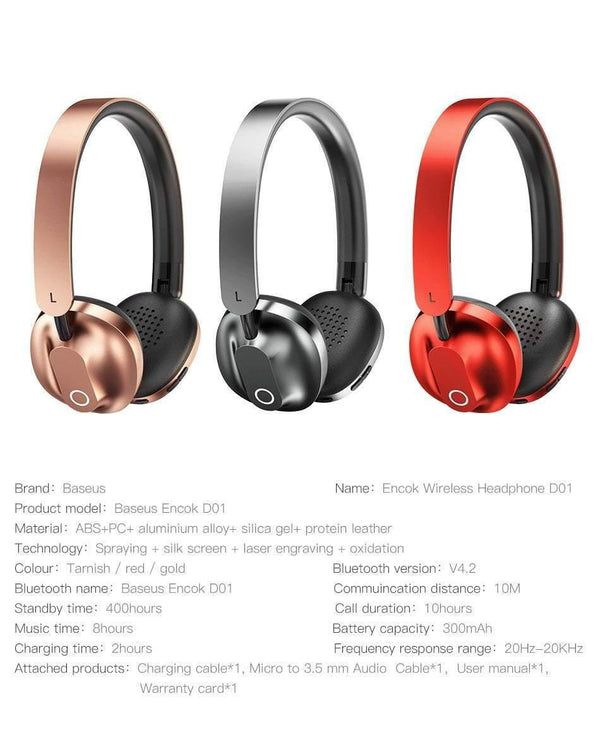 Planet Gates Red / China Baseus D01 Bluetooth Earphone Wireless Headphones With Mic Gaming Headset Stereo Auriculares Fone De Ouvido For Phones Computer