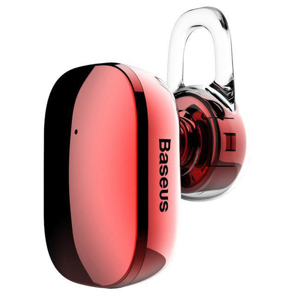Planet Gates Red / China Baseus Mini Bluetooth Earphone Hands-free Wireless Bluetooth Headset Headphone with Mic 4.1 Ear Hook Earbuds Earpieces For Phone