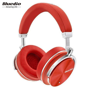 Planet Gates Red / China Bluedio T4S Active Noise Cancelling Wireless Bluetooth Headphones wireless Headset with microphone for phones