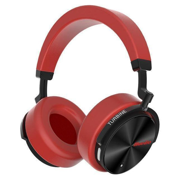 Planet Gates Red / China Bluedio T5 Active Noise Cancelling Wireless Bluetooth Headphones Portable Headset with microphone for phones and music