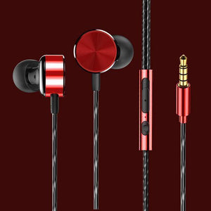 Planet Gates Red / China CAFELE Professional In-Ear Wired Earphone High fidelity Sound Quality Metal Heavy Bass Music Wired Earphone for phone