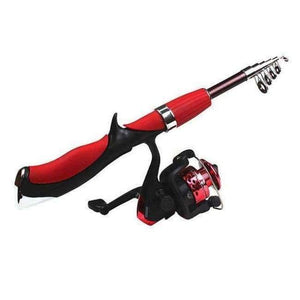 Planet Gates Red / China Carbon Fiber Rod Superhard Boat Ice Fly Lure Fishing Rod With High Quality Fishing Reel Fishing Tackle set De Pesca