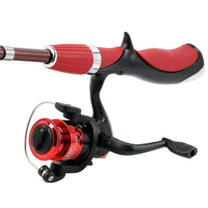 Planet Gates Red / China Carbon Fiber Rod Superhard Boat Ice Fly Lure Fishing Rod With High Quality Fishing Reel Fishing Tackle set De Pesca