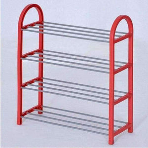 Planet Gates Red / China COSTWAY 4 Tier Shoes Rack Shoe Cabinets Stand Shelf Shoes Organizer Living Room Bedroom Storage Furniture W0191