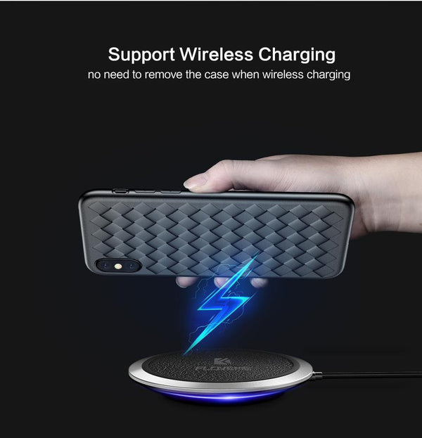 Planet Gates Red / China / For iPhone X FLOVEME Super Soft Phone Case For iPhone 8 X XS Max Luxury Grid Cases For iPhone 6 6s 7 8 Plus XR XS Cover Silicone Accessories