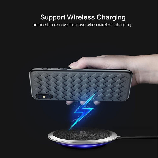 Planet Gates Red / China / For iPhone X FLOVEME Super Soft Phone Case For iPhone 8 X XS Max Luxury Grid Cases For iPhone 6 6s 7 8 Plus XR XS Cover Silicone Accessories