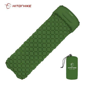 Planet Gates Red / China Innovative sleeping pad fast filling air bag super light inflatable mattress with pillow life rescue 550g  cushion pad
