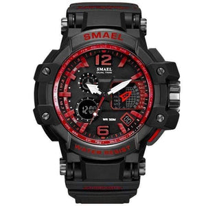 Planet Gates Red / China Men Watches White Sport Watch LED Digital 50M Waterproof Casual Watch S Shock Male Clock 1509 relogios masculino Watch Man