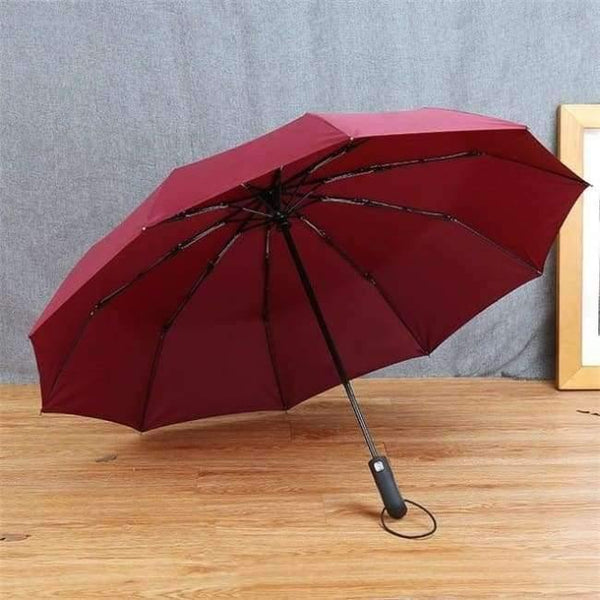 Planet Gates Red / China New Big Strong Fashion Windproof Men Gentle Folding Compact Fully Automatic Rain High Quality Pongee Umbrellas