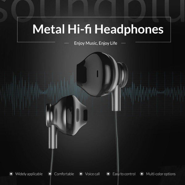 Planet Gates Red / China ORICO Original In-Ear Earphone Noise Isolating Metal Hi-fi Earphone Sport Headset with Mic for Mobile phone Universal for MP4