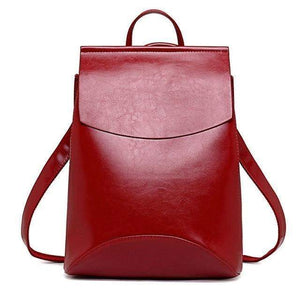 Planet Gates Red / China Women Backpack High Quality Youth Leather Backpacks for Teenage Girls Female School Shoulder Bag