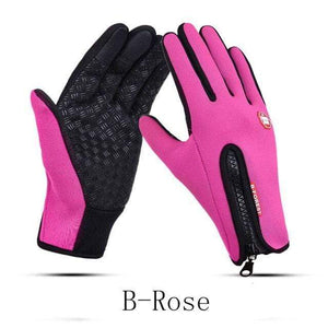 Planet Gates Red / China / XL Man Winter Skiing Gloves Touch Screen Waterproof Warm Fashion Windproof Cycling Zipper Outdoor Sports Gloves
