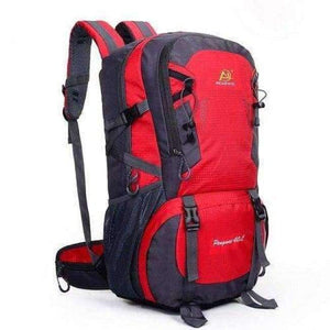 Planet Gates Red Color / 30 - 40L Camping Backpack Travel Sports Bag Large Capacity Men Rucksack Hiking Climbing Backpacks Athletic Computer Bags