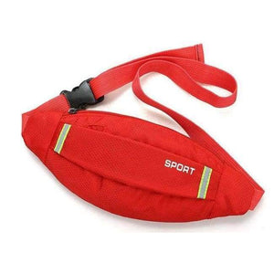 Planet Gates Red Color Running Waist Belt Bag Waterproof Phone Holder Jogging Belly Fanny Pack Men Women Gym Fitness Bag Sport Accessories