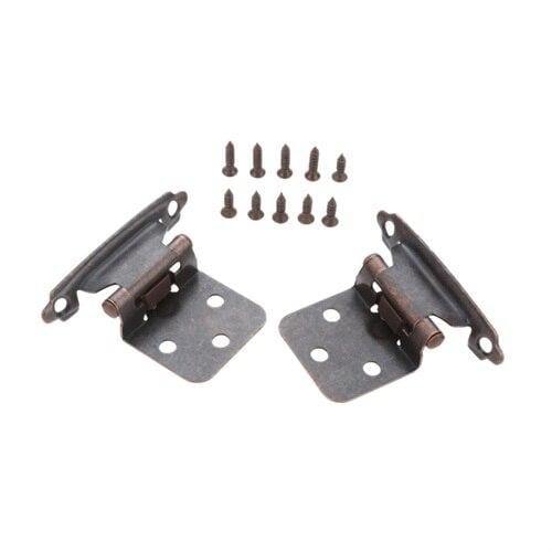 2Pcs Overlay Cabinet Hinges Self Close Cabinet Door Hinge Kitchen Cupboard Flush Hinge Antique Furniture Hardware 71*38*35mm