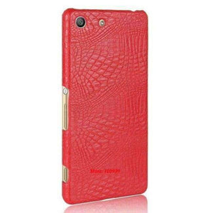 Planet Gates Red Crocodile Snake Pattern Hard PC PU Leather Leathe Lether Phone accessories Back Etui Coque Case For Sony Xperia M5 Cheap