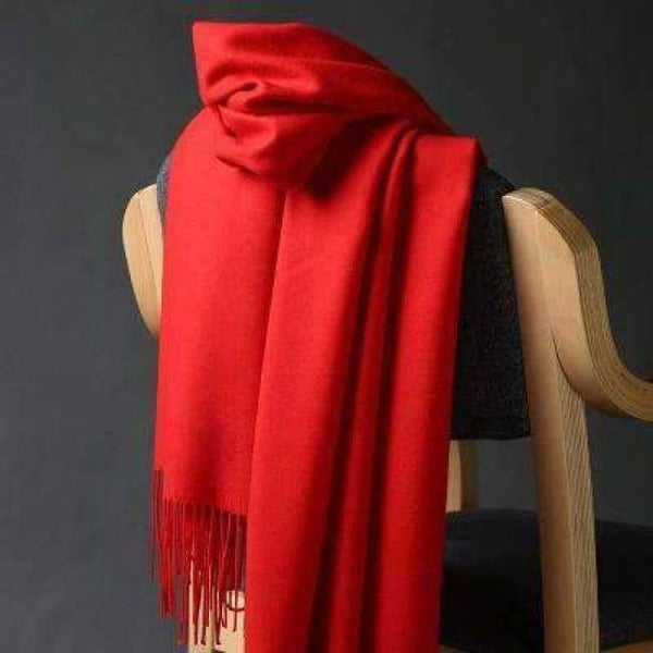 Planet Gates red DANKEYISI Luxury Winter Scarf Women Thicken Warm Scarves Wool Cashmere Scarf Man Wrap Pashmina Tassels Solid Color Scarf hijab