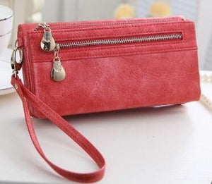 Planet Gates Red Design Women Wallet Long High Quality Female Clutch Zipper Wallets Big Capacity Purse cell Phone bag Pocket
