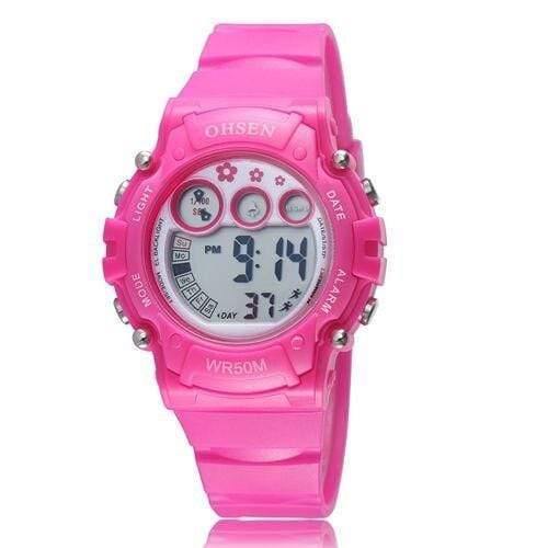 Planet Gates Red Digital Watch Sport Watch Boys Girls Children Alarm Date LED Back Light Chronograph Wristwatch Xmas Gifts for Kids