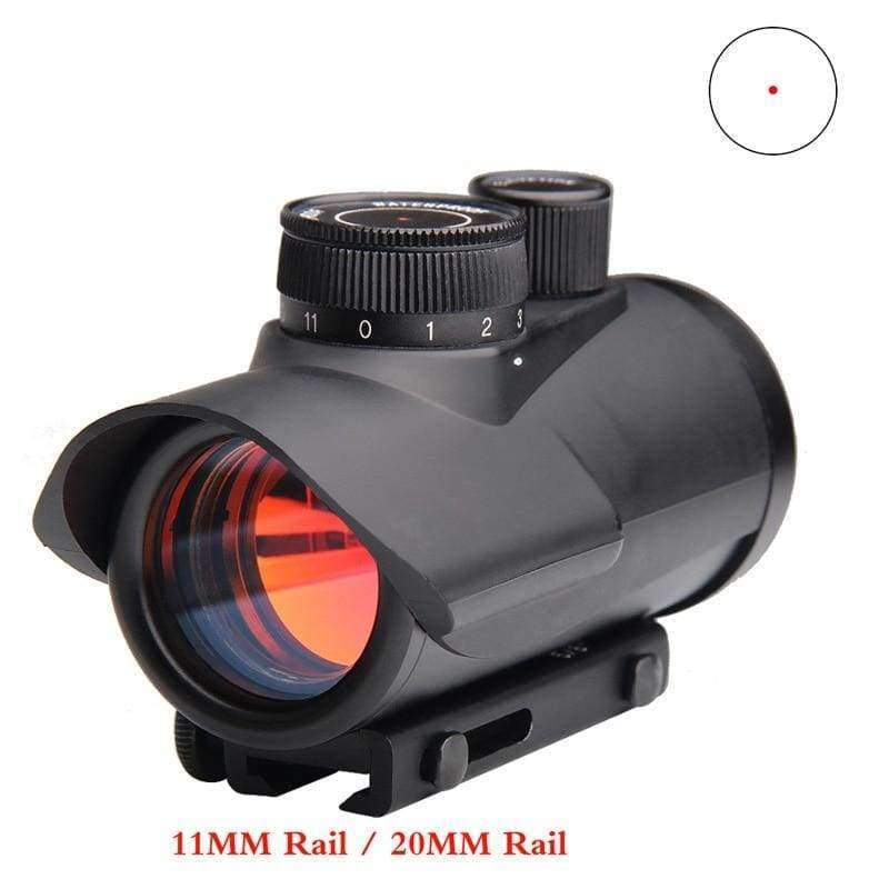 Planet Gates Red Dot Sight Scope Holographic 1 x 30mm 11mm & 20mm Weaver Rail Mount for Tactical Hunting  5-0040