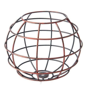 Planet Gates Red E Smuxi Retro Vintage Industrial Lamp Covers Pendant Trouble Light Bulb Guard Wire Cage Ceiling Hanging Bars Cafe Lamp Shade