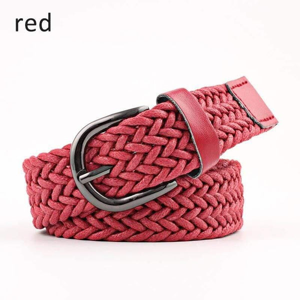 Elastic Stretch Waist Belts For Men Women Casual Stretch Woven Belt Women Waistband Student Jeans Canvas Belt